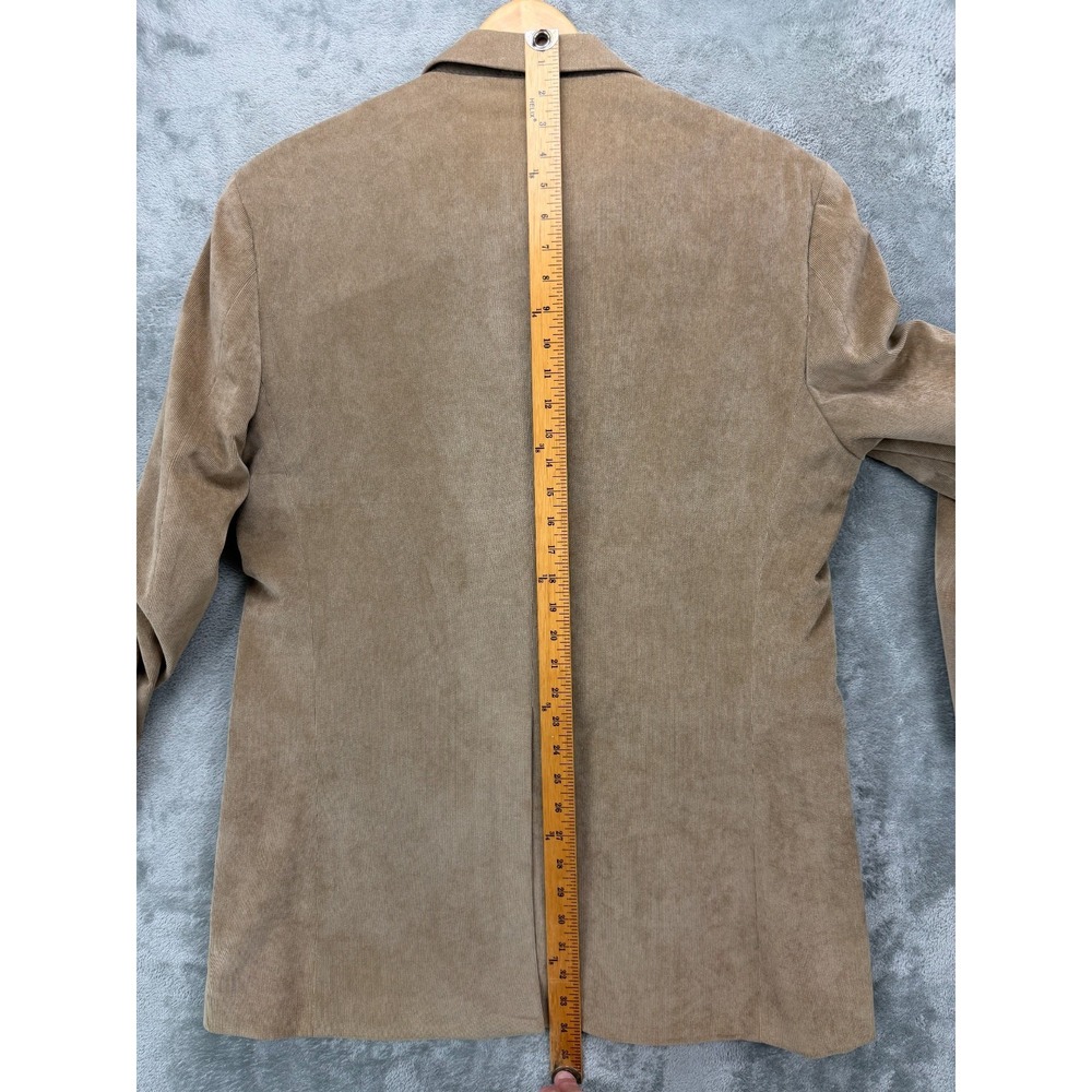 Ralph‎ Ralph Lauren Mens Corduroy Blazer 42L Tan Paisley Lined Stretch - Picture 10 of 11